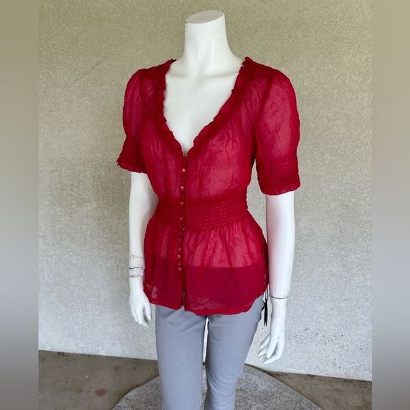 Anthropologie fei Ruffle Blouse - Picture 1 of 4